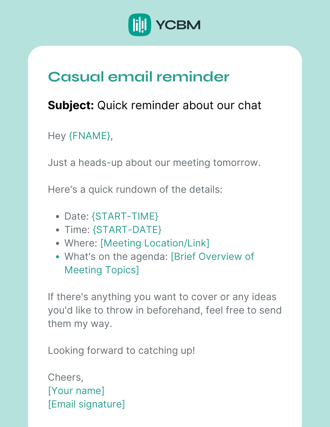 Minimize NoShows 12 Effective Meeting Reminder Email Templates